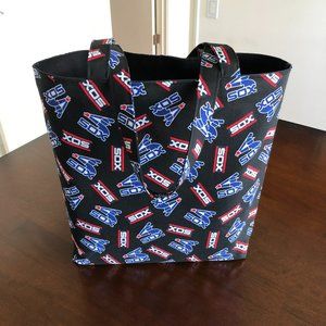 Chicago White Sox Reversible Hand Crafted Reusable 100% Cotton Tote Bag